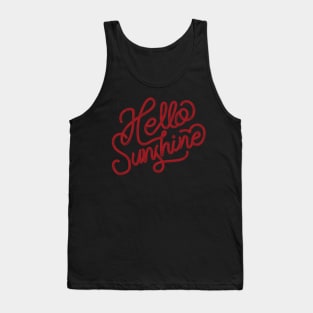 Vintage Retro Sunset Quote For Your Daily Life T-Shirt Tank Top